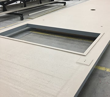 DuraFiber composite covers can be equipped with access hatches.