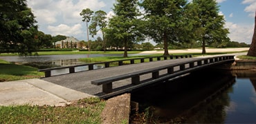 Prefab bridges for golf courses